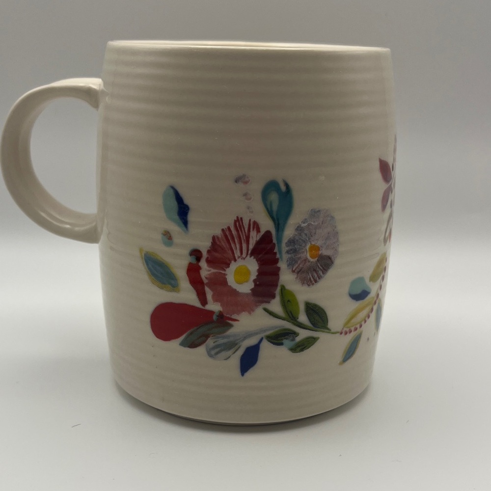 Anthropologie x Starla Halfman M Initial Mug - Colorful Floral - Picture 2 of 7